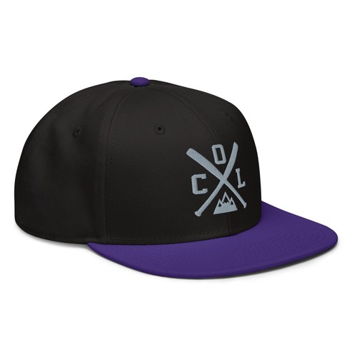 Colorado Baseball Bats Retro Rockie Snapback Cap Baseball Hat - Picture 4 of 12