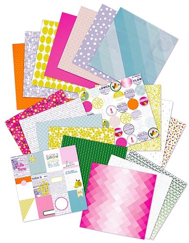 Rosa Paisley, Zitrus Glückseligkeit Papier Block, 6" Cardstock, 36 Pgs, Happy, Ananas - Bild 2 von 15