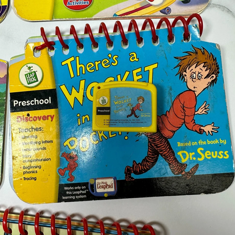 My First Leap Pad Game & Book Lot Of 6 Games And 8 Books Dora Leap Princess Seus - Image 4 of 4