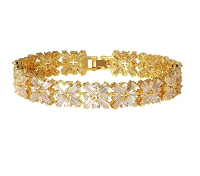 Luxury  Fashion Cubic Zirconia Mona Lisa Bracelet Bangle Women  Wedding Bracelet