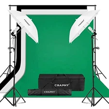 CRAPHY Photo Studio Umbrella Lighting Kit 1250W 5500K Photography Daylight