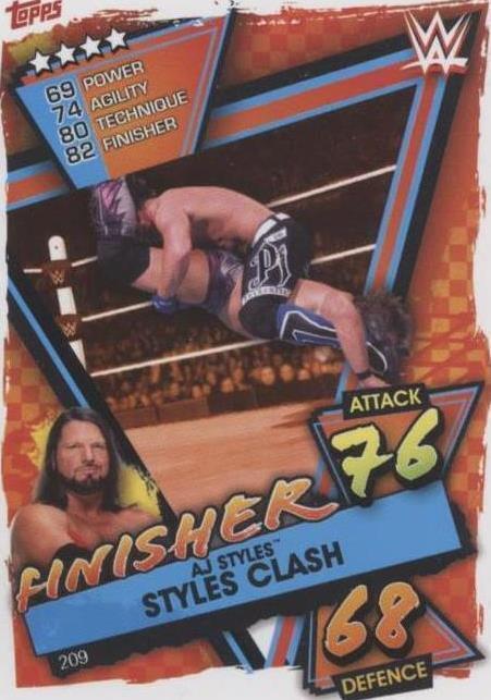 2021 Topps WWE Slam Attax - AJ Styles #209 - 1 of 1