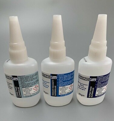 BondFix Sekundenkleber ALLE 3 Flaschen Ihrer Wahl Cyanacrylat für nur 18,99£