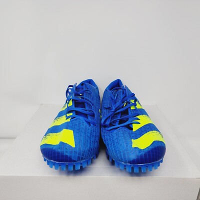 Size 11 - adidas Adizero Finesse Spikes Football Blue Solar Yellow