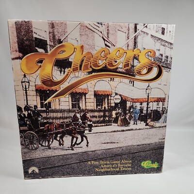 Vintage 1992 Cheers Trivia Board Game Paramount Classic TV Show COMPLETE