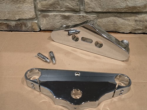 Billet Triple Tree Custom Harley Davidson Chopper - Picture 3 of 7