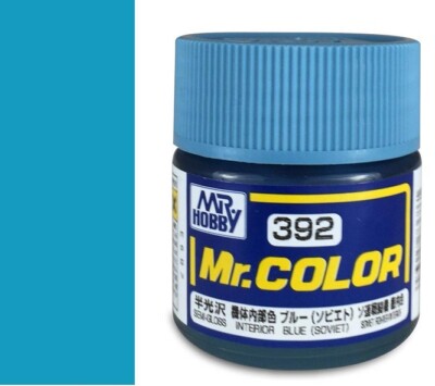 Mr Hobby - Gunze C-392 - Mr. Color(10ml), Interior Blue (Soviet)