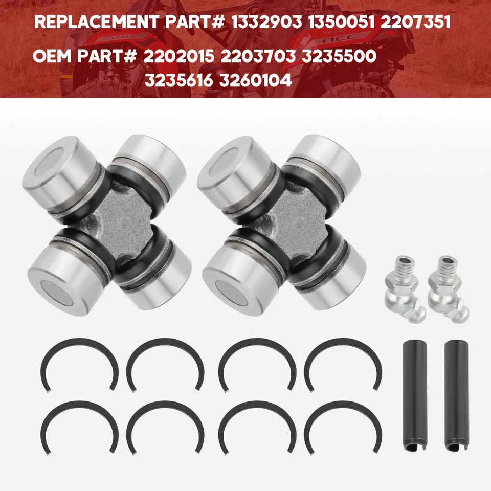 Eje de hélice delantero junta en U X2 para Polaris Ranger 800/Ranger XP 800/Ranger Crew 800 Foto 3 de 4