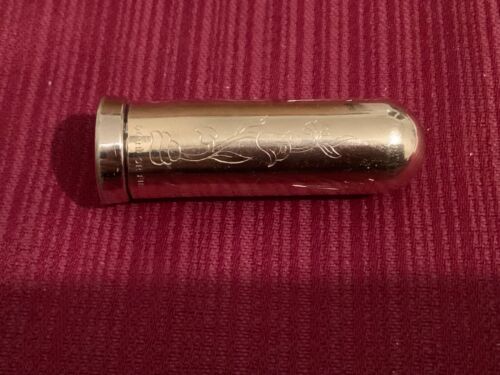 "ANTIQUE CHEN YU GOLD FINE GOLD GOLD PARIS NEW YORK LIPSTICK CASE - ASIE Engravings" - Picture 1 of 9