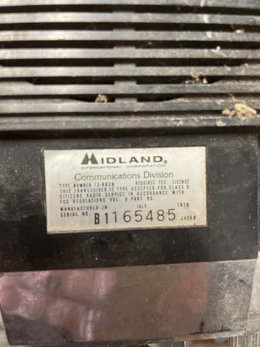 Midland CB Radio Untested - Zdjęcie 3 z 4