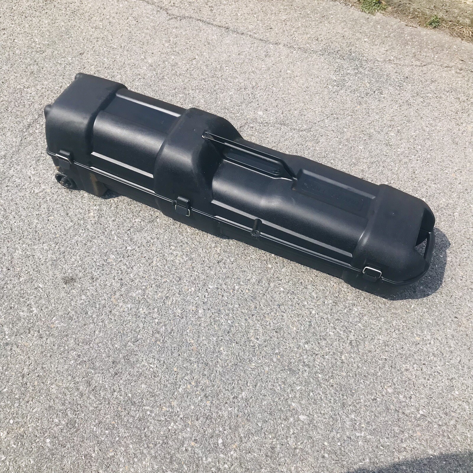 Golf Guard Travel Bag W/ Wheels Hard Shell Plastic Cover Case Lock