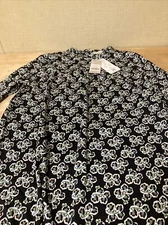 New Boden Easy Yoke Mini Jersey Dress D0488 Black Size: 8L