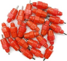 30PCS Automatic Chicken Water Nipple Drinker Feeders Poultry Hen Screw Style