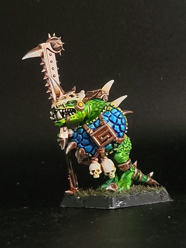 painted Saurus temple guard Lizardmen Old World WFB - Picture 9 of 10