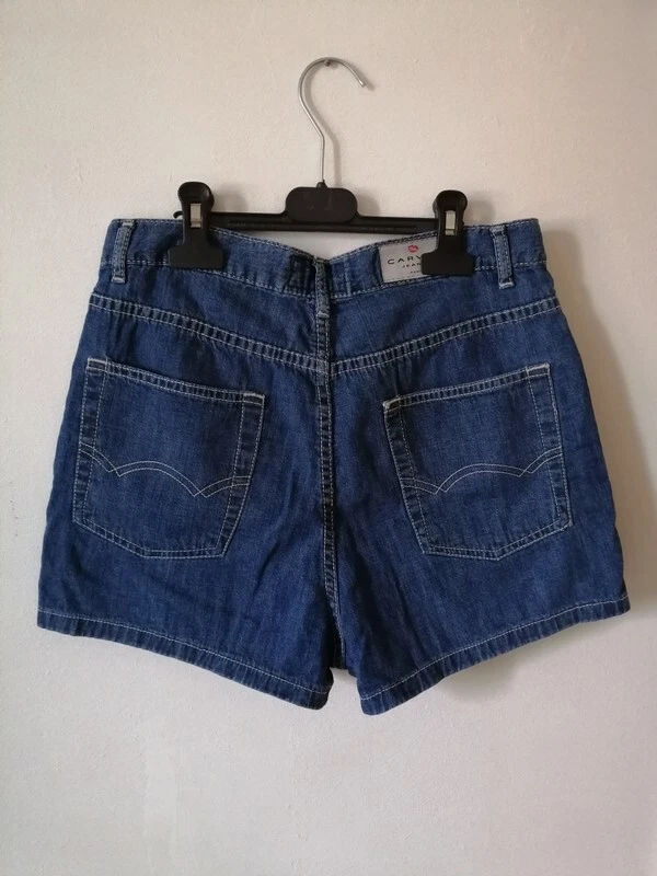 Short en jean taille très haute vintage CARVEN COUTURE - Photo 3/3