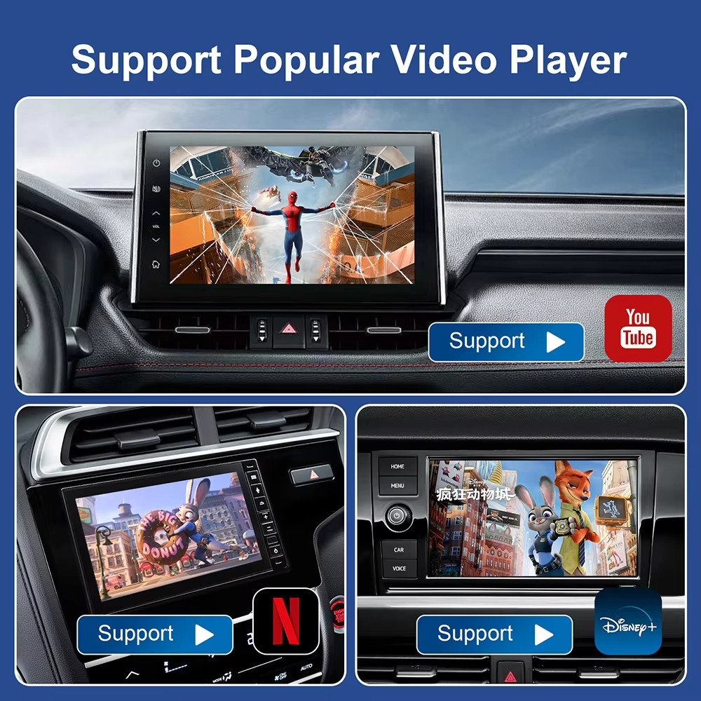 Android 13 CarPlay Ai Box Wireless Auto Smart Tv Netflix Youtube Fota WIFI - Miniatura 11