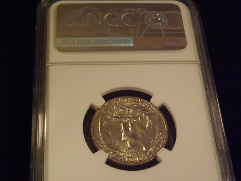 1966 25C Washington Quarter NGC MS 67 - Image 2 of 2