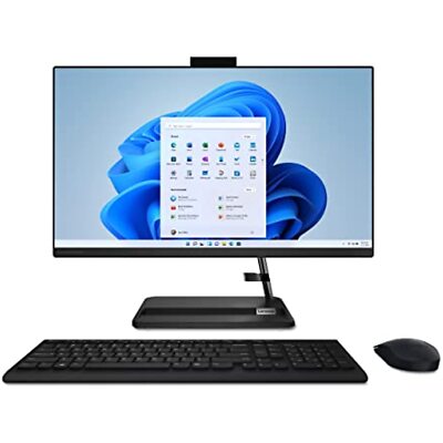 Lenovo IdeaCentre 3 All-in-One Computer, 24'' FHD Ryzen 5 5500U 16GB 512GB Win 11
