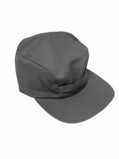 Vintage GRAY 7 1/4 BASEBALL HAT NEW OLD STOCK EAR WARMER RED FITTED NOS