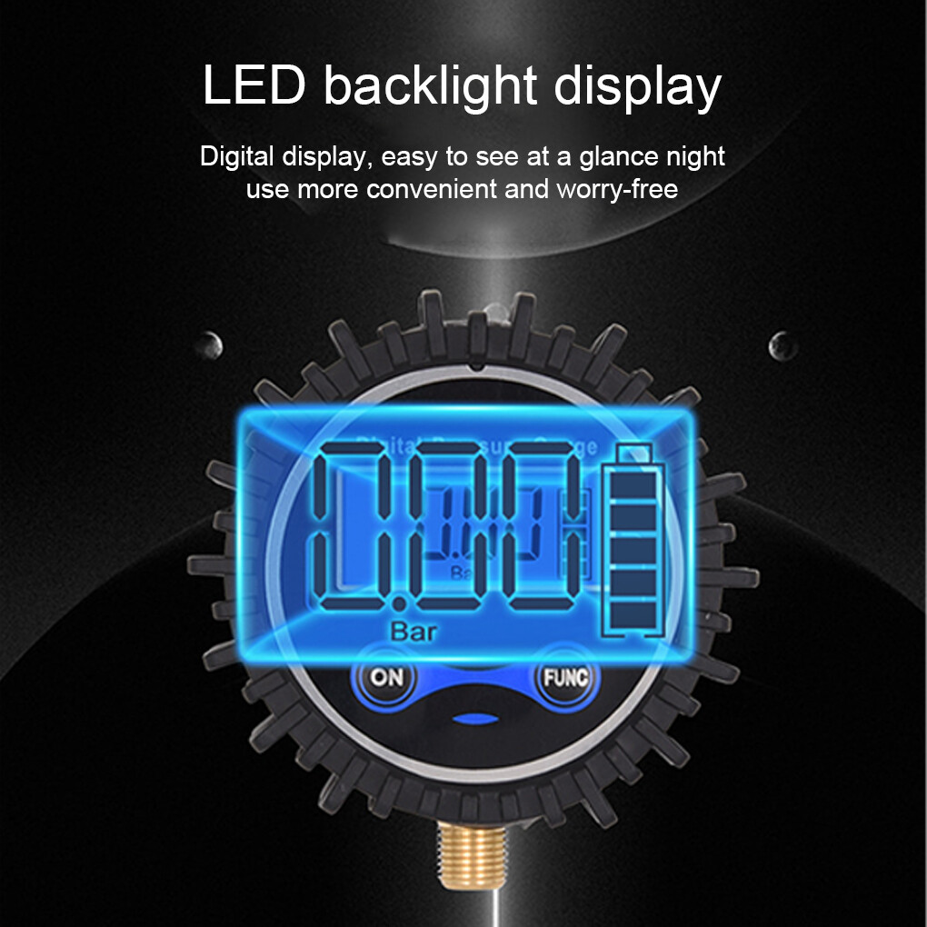 LED Digital Tyre Inflator Gauge Car Air Pressure Tire Gauge Car