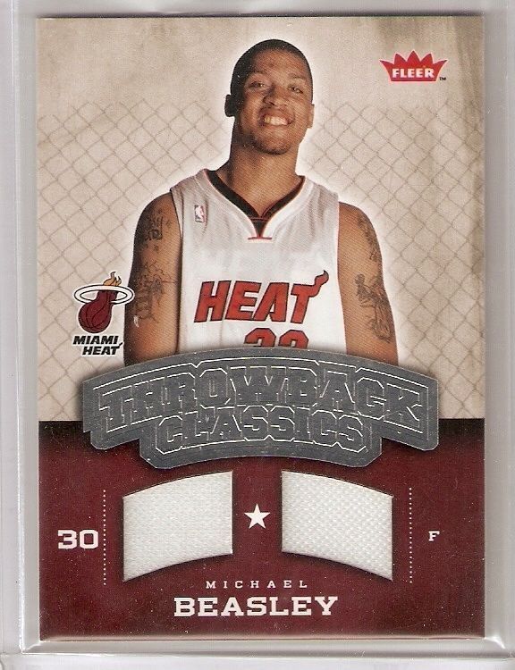 2008-09 FLEER THROWBACK CLASSICS JERSEY ROOKIE MICHAEL BEASLEY PHOENIX ...