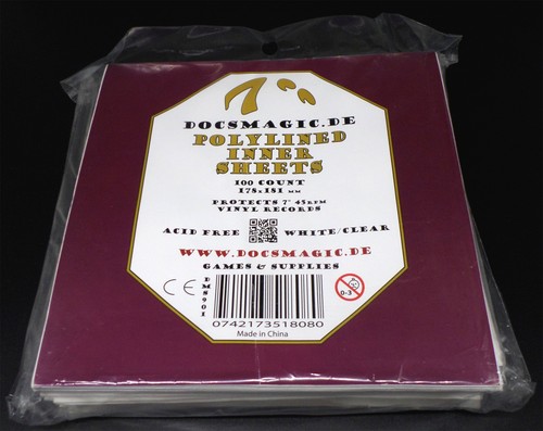 Docsmagic.de 7" 45rpm Vinyl Records Polylined Inner Paper Sleeves Outer Bags Res - Picture 5 of 15