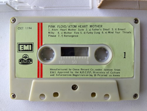 PINK FLOYD - ATOM HEART MOTHER (EMI OET1194) 1983 SOUTH KOREA CASSETTE TAPE - Picture 4 of 14