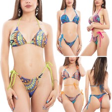 Bikini triangolo perizoma lacci moda mare piscina due pezzi TOOCOOL MB5541