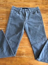 Calvin Klein Corduroy Gray Pants Size 6 Straight Cut