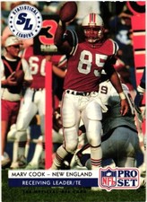 1992 PRO SET MARV COOK #9 CARD $0.99 VALUE BOX