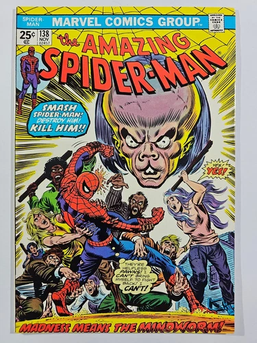 Amazing Spider-Man #138 Marvel Comics 1974 1st App Mindworm MVS Intact NM