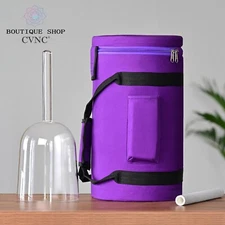 CVNC 440Hz 6'' F Heart Clear Crystal Singing Bowl Handle Sound Healing Bath Yoga