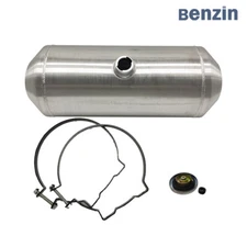  10" x 26" 9 Gallons 3/8" NPT Fuel Tank Universal Aluminum Gas Tank For Rad Rod