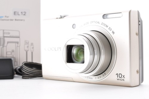 Nikon Coolpix S6200 Platinum Silver Exc+5 16.0MP Compact Digital Camera X2882