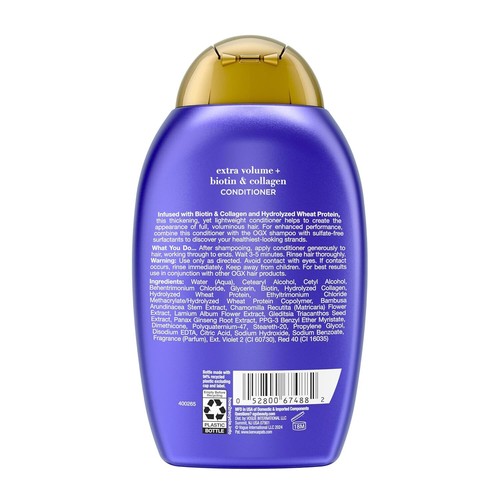 OGX Thick & Full + Biotin & Collagen Extra Strength Volumizing Shampoo 13 Oz - Picture 9 of 10