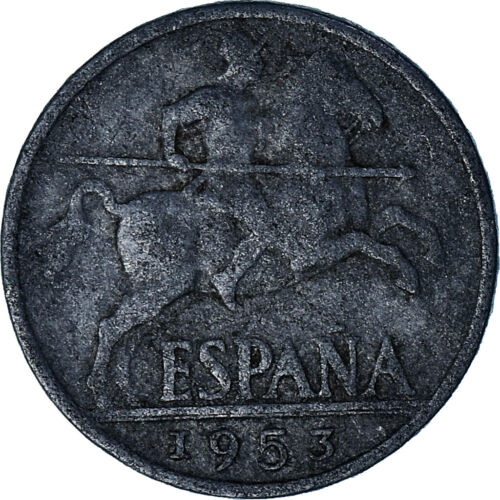 [#1027055] Spain, 10 Centimos, 1953, Aluminum, VF, KM:766 - Picture 1 of 2