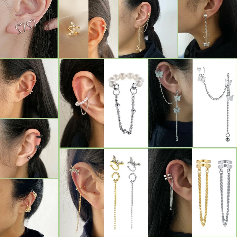 Temperament Butterfly All in one Earrings Long Tassel Earrings New