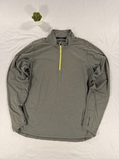 Nike Dri-fit Quarter Zip 1/4 Pullover Sweatshirt Size L Running Athletic Grey