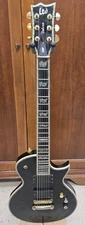 2006 ESP LTD Deluxe EC-1000 Electric Guitar Vintage Black Active EMG pickups