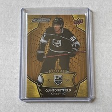 2021-22 UD Engrained Oak Rookie Quinton Byfield #193 Kings (RC)