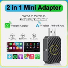 2026 Mini Upgraded Wireless CarPlay Adapter for iPhone  Android Plug and Play
