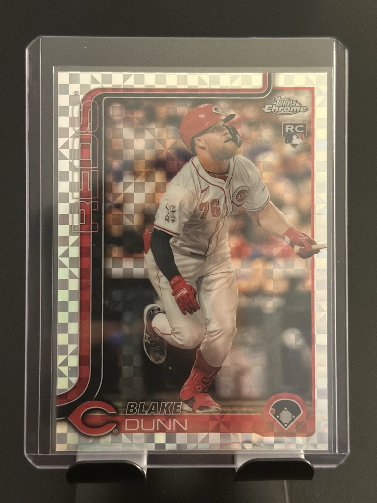 2025 Topps Chrome Xfractor Blake Dunn (RC) #161 Cincinnati Reds Baseball Card