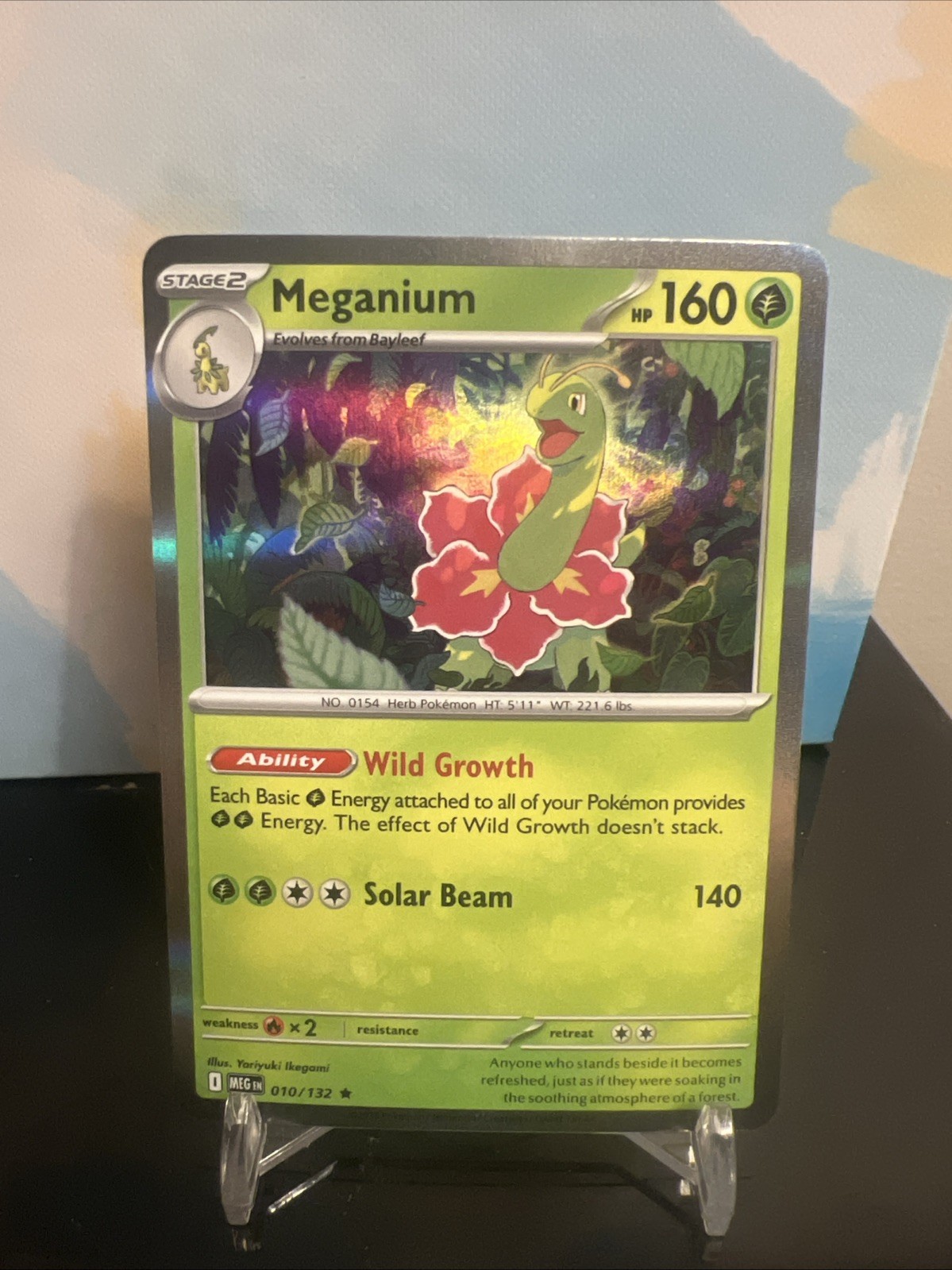 Pokémon TCG Meganium Holo Rare Mega Evolution 10/132!!