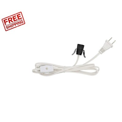 Versatile Single Lamp Cord for Christmas Scenes and Pumpkin Lights, U.L. Listed