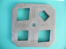 VINTAGE ANTIQUE ART DECO CIGARETTE SMOKING STAND BLACK GLASS ASHTRAY INSERT TRAY