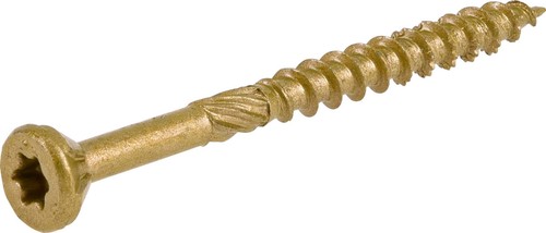 Power Pro 967775 Wood Screws, #8 x 2", Premium Outdoor Deck Screws, Rust Resi...