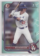 2022 Bowman Draft Aqua 141/199 Nick Biddison #BD-165 4k8