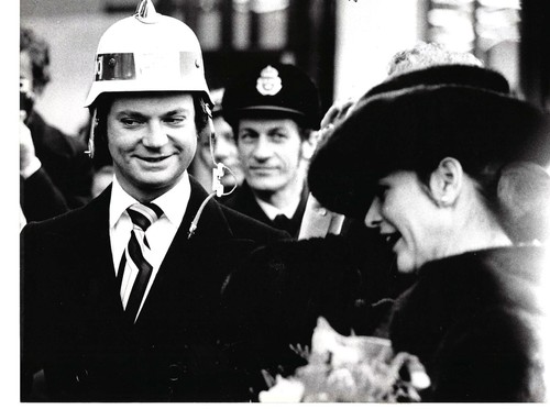 3 press photos of the Swedish Royal families 1980s used