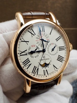 Chronoswiss Perpetual Rose Gold 40mm 99% LNIB $40,000 Retail! Great Deal! CH1721