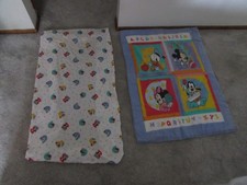 Vintage Dundee Disney Babys Alphabet ABCD Krippe Quilt & Spannbetttuch